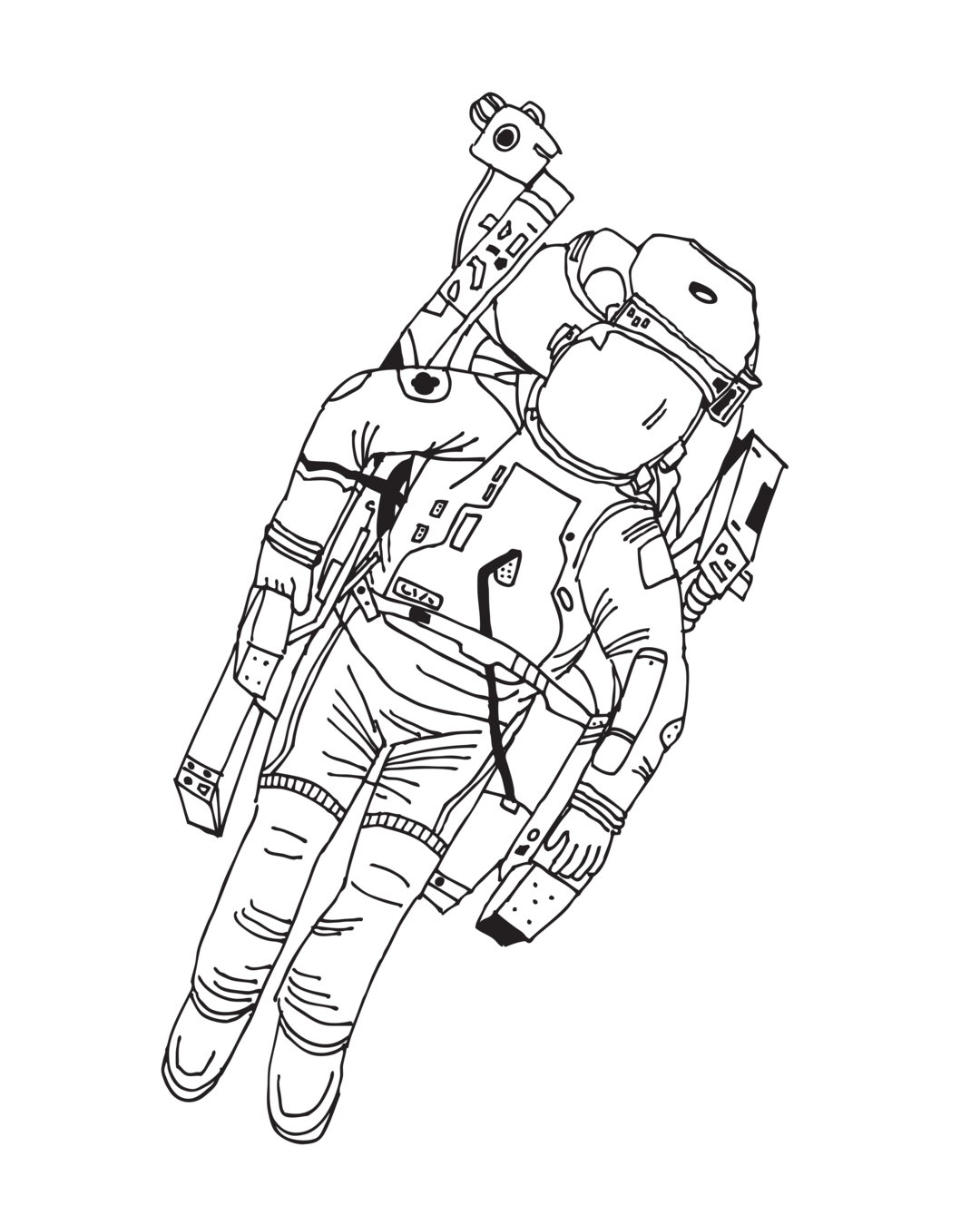 Ilustração Astronauta