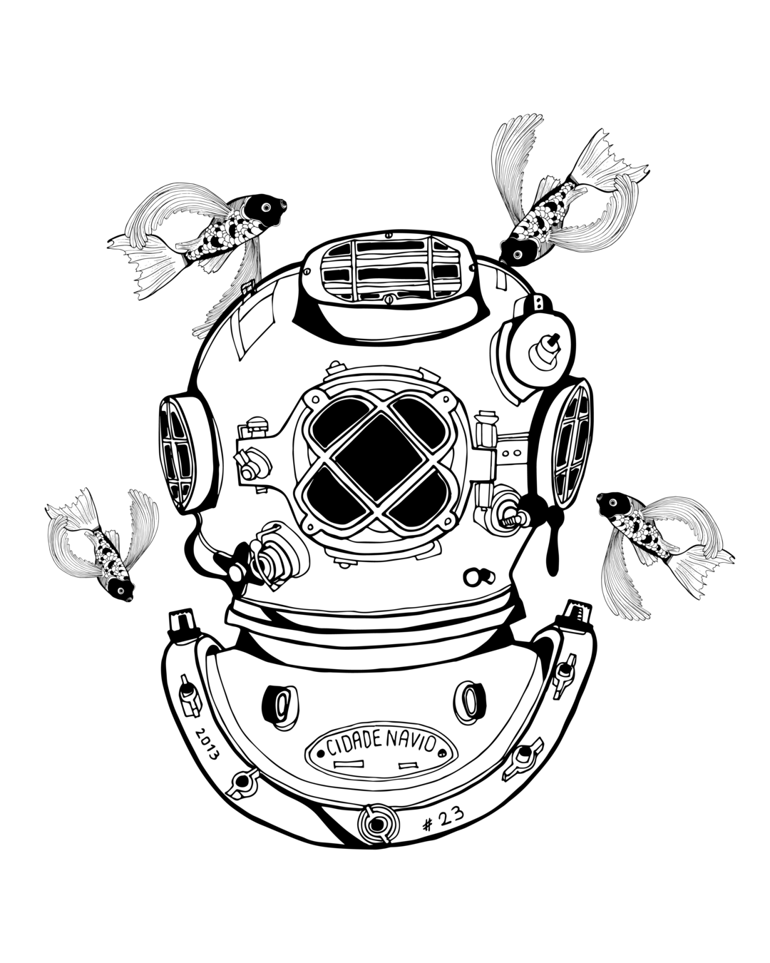 Ilustração Escafandro