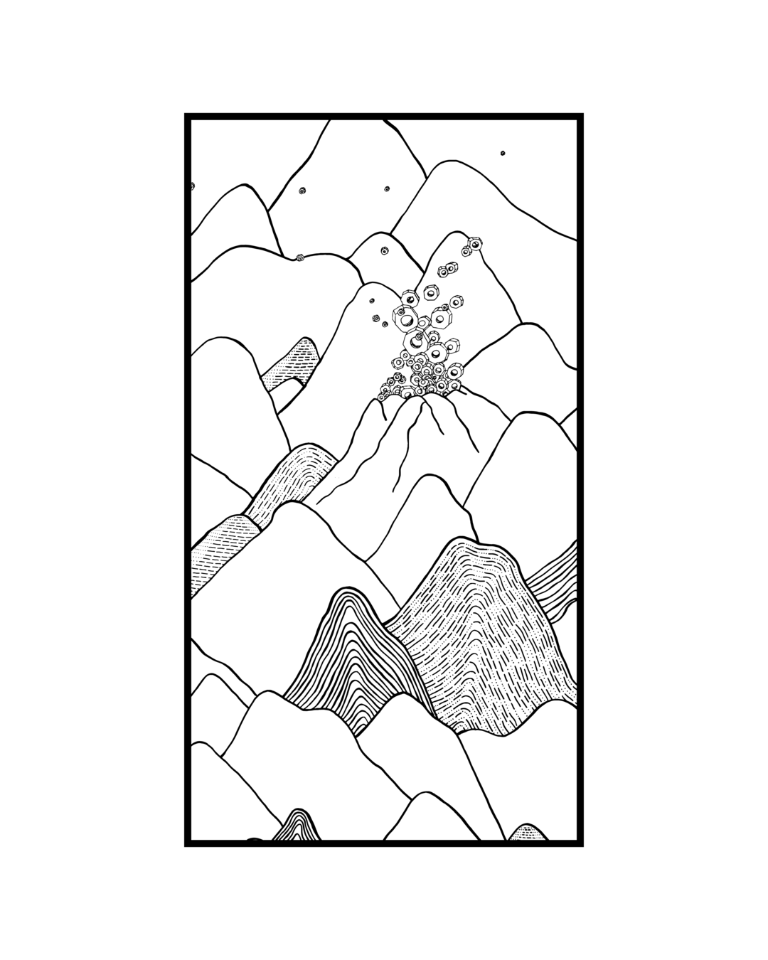 Ilustração Montanhas